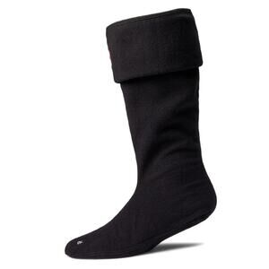 Hunter Fleece Tall Boot Socks Black Medium Boot
